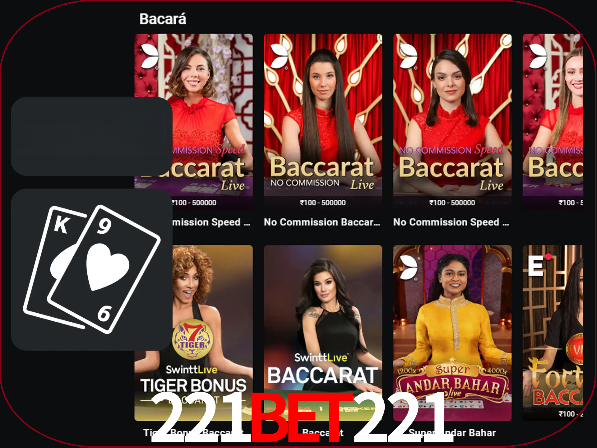 Ganhe muito dinheiro jogando jogos de bacará.